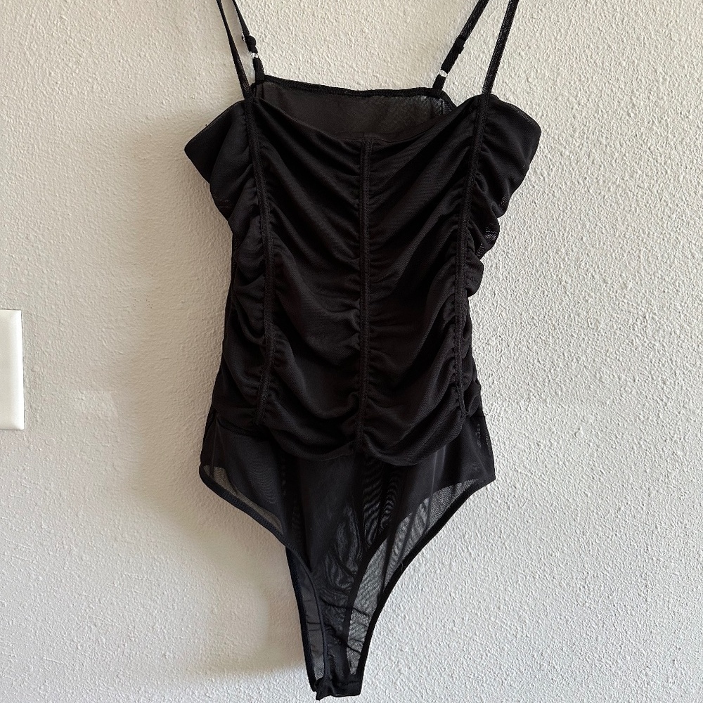 A3 - 223 Black sheer body suit